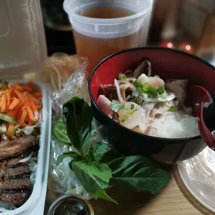 Togo: #506 Kalbi beef shortribs vermicelli #2 Phớ combo. All very pho-king good! Decent sized portions, average pricing for Portland area.