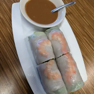 Salad rolls- shrimp and pork inside