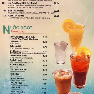 Pho King Menu