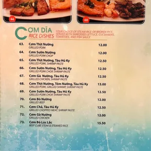 Pho King Menu