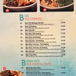 Pho King Menu