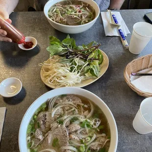 4. Rare Steak, Flank and Tendon Soup 11. Brisket and Fatty Flank Soup