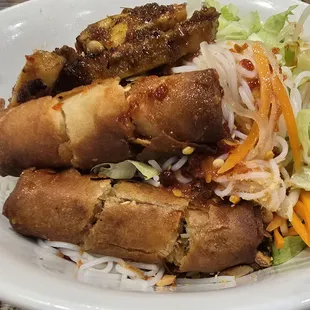 Burnt egg rolls