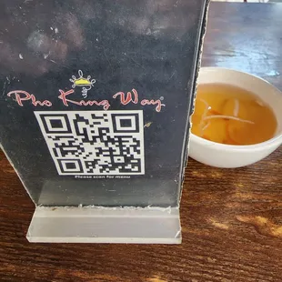 The menu