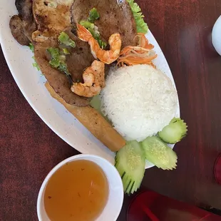 Combo rice plate