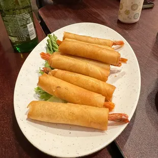 Home Made Crisy Shrimp Eggrolls 2 orders