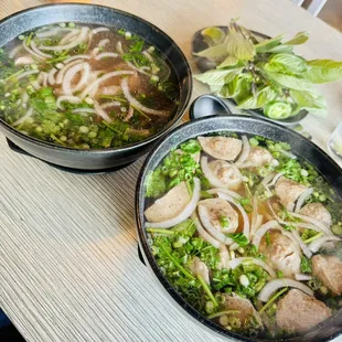 Pho filet Mignon &amp; Pho with beef ball.