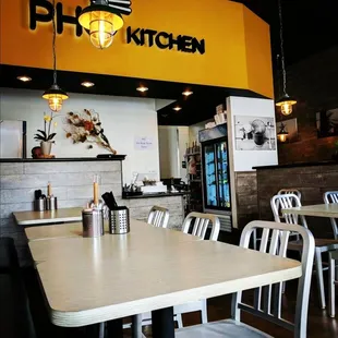 the interior of the restaurant