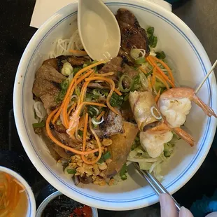E1. Bun Tom, Cha Gio, Thit Nuong
