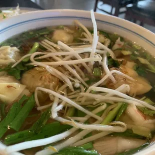 Wonton soup .... Yum!