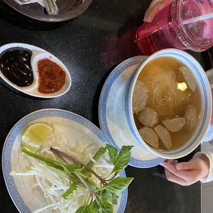 Meatball pho
