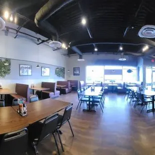 the interior of the restaurant