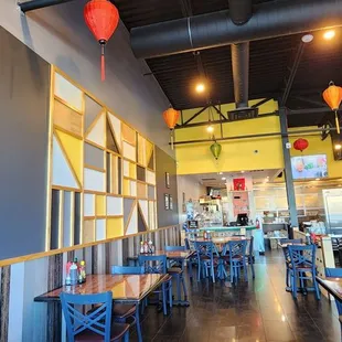 the interior of the restaurant