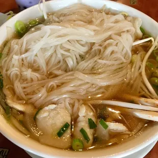 Beef Stew Rice Noodle Soup