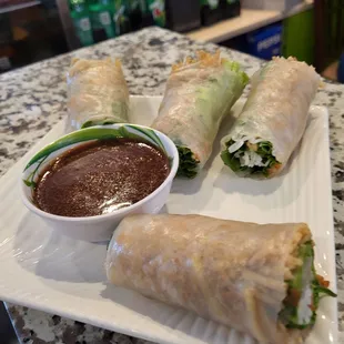 WRONG ORDER: Spring Rolls that I did not touch and sent back.