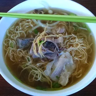 Seafood Egg Noodle Soup