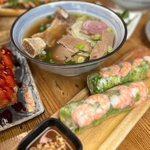 Pho with a big fat beef rib!