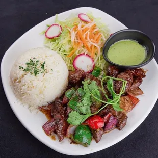 Shaken Filet Mignon with Jasmine Rice