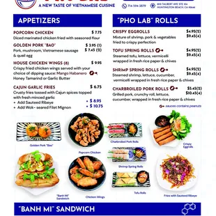Menu page 1