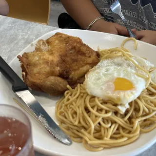 Crispy Chicken Garlic Noodles