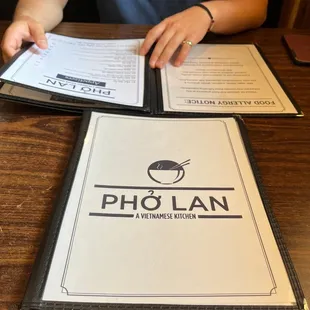 Me and my friend looking at the menu