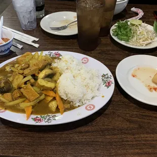 Spicy Curry Tofu Bowl