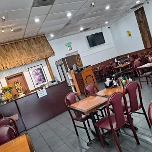 the dining area