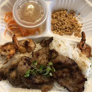 24. Grilled Shrimp and Pork over Vermicelli