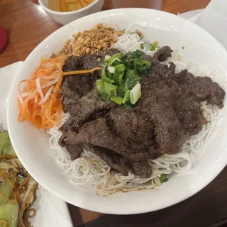 28. Grilled Beef Over Vermicelli