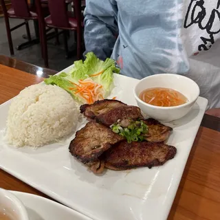 38. Grilled Pork Over Steamed Rice