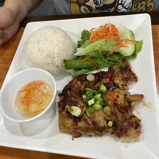 40. Grilled Chicken Over Steamed Rice