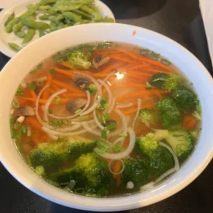 Pho Veggie with beef broth