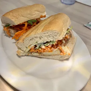 Tofu banh mi - our favorite!