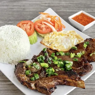 Pork Chop with Rice (Com Suon Nuong)