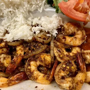 Lemongrass Shrimp with Rice