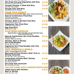 Pho Laveen current menu 2022