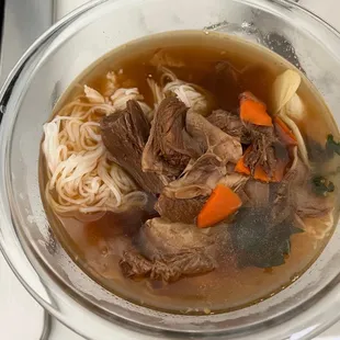 #29 to go at home (beef stew with rice noodles aka Pho Bo Kho)