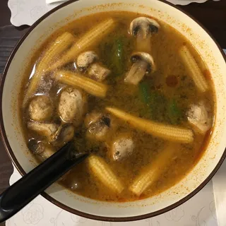 Thai Style Hot and Sour Shrimp Soup