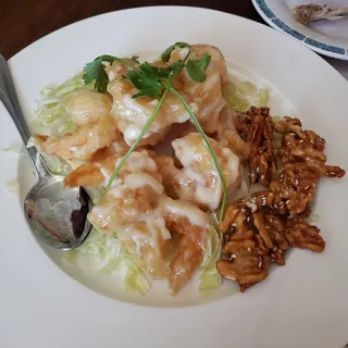 Prawns with Honey Glazed Walnut Lunch Special