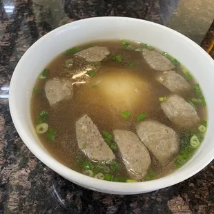 Meatball pho