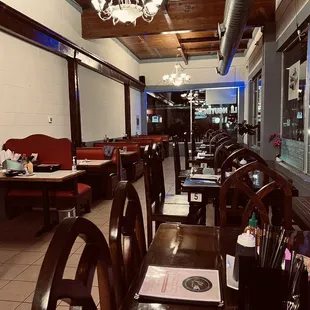 the interior of a restaurant