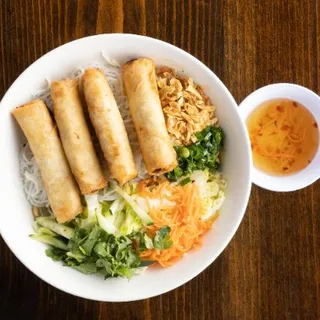 C6. Vegetarian Egg Rolls Over Vermicelli (Bun Cha Gio Chay)