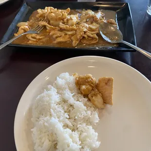 Lemongrass Chicken with Rice. That's it. That's All. Wont be back at All. tasted great, but too basic when considered a meal or lunch.