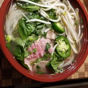 To-go portion of superbowl pho.