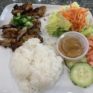 grill chicken breast ( com ga nuong)
