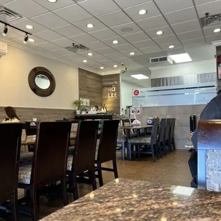 Dining area and register area
