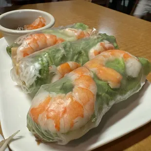 A3. Shrimp + Pork Spring Rolls