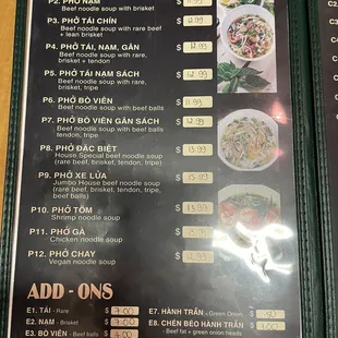 Menu 1/3