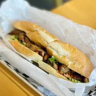 Charbroiled chicken banh mi