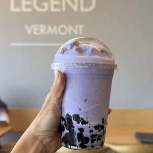 Taro boba smoothie